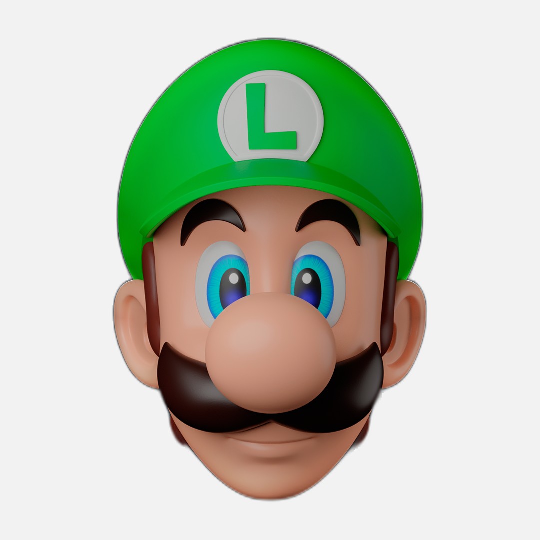 Luigi, maschera con espressioni intercambiabili